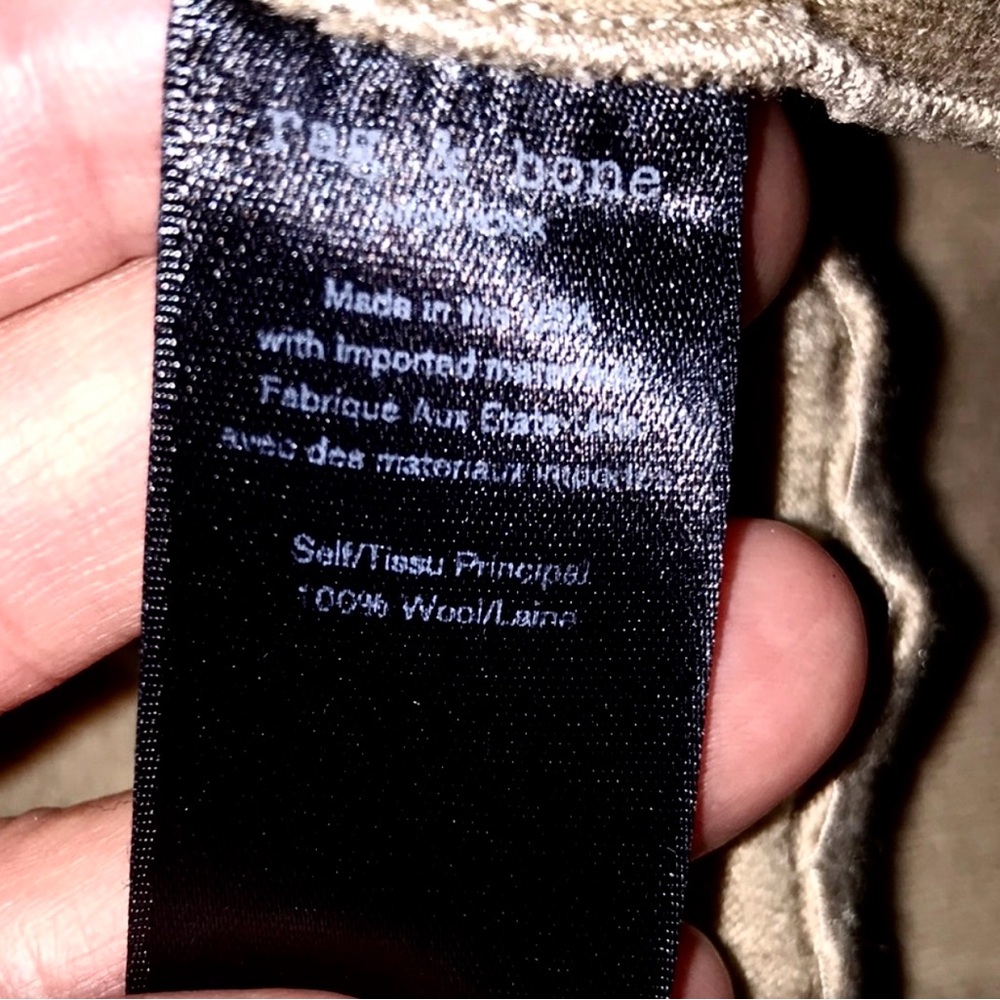 Rag & Bone Tan / Beige Slade Wool Blazer, Size 6 - Picture 8 of 11
